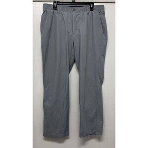 Under Armour Mens Pants Size 40x30 Gray Golf Tapered Performance Lightweight